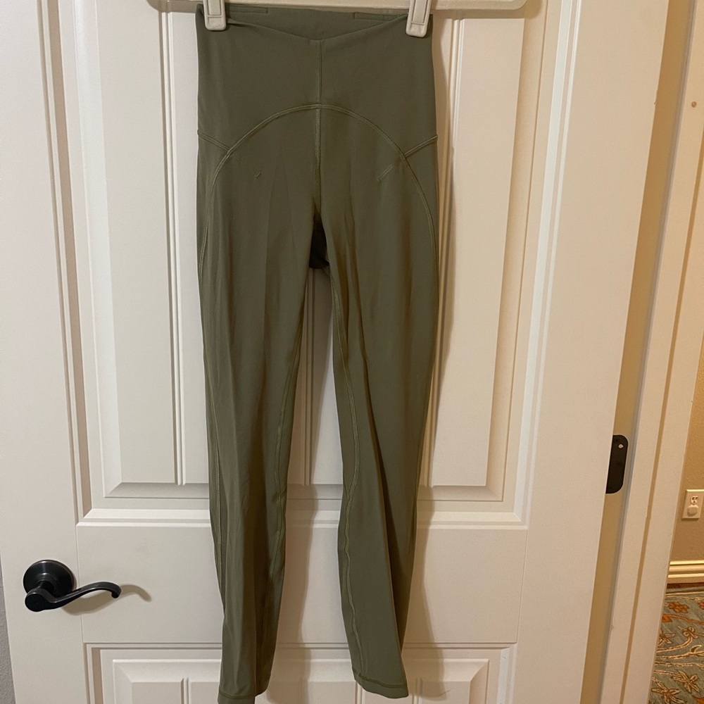 Lululemon Full Length Olive Green Leggings - Picture 3 of 4